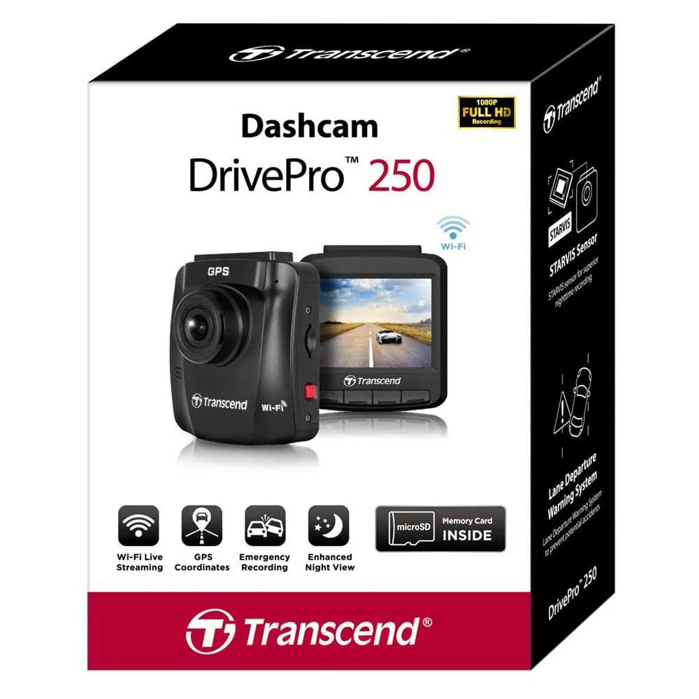 Transcend Dashcam DrivePro 250 Advanced (32GB) Transcend Dashcam DrivePro 250 Advanced (32GB)